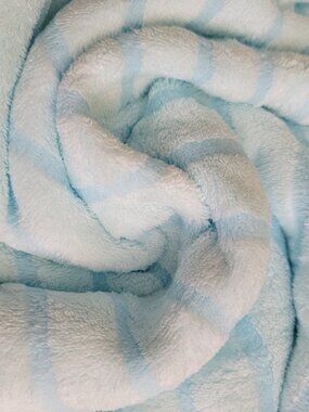 Beach Bath Pool soft flannelette striped towel- Blue
